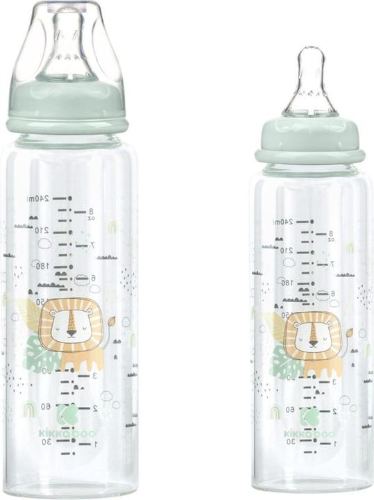 Immagine prodotto Kikkaboo Bottiglia di vetro per bambini Savanna 240 ml (240 ml)