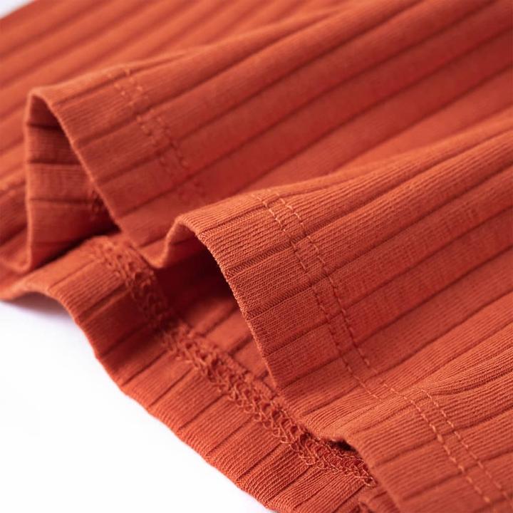 Immagine prodotto VidaXL Camicia da bambino a maniche lunghe arancio scuro 104,Materiale: 95 (104)