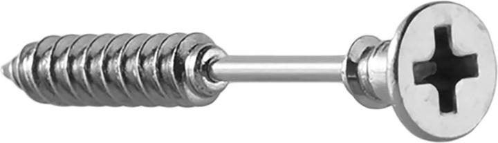 Produktbild Star Piercing Barbell Kreuzschlitzschraube silber (Chirurgenstahl 316L)