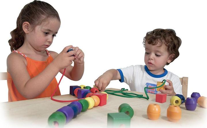 Immagine prodotto Melissa & Doug Le prime perline di legno da infilare