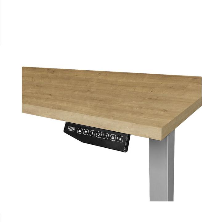 Immagine prodotto Contini höhenverstellbarer Bürotisch 180 x 80 cm Eichedekor / Gestell dunkelgrau (180 x 80 cm)
