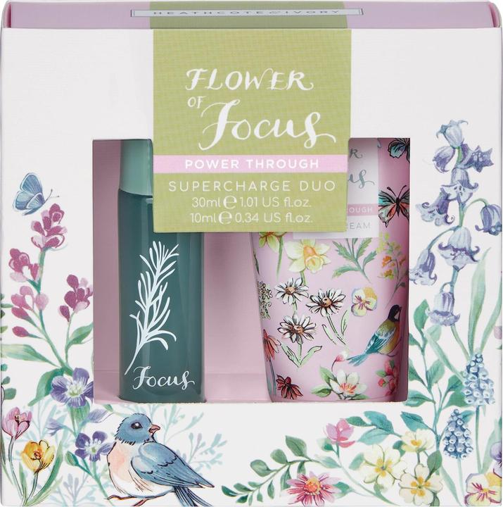 Produktbild Heathcote & Ivory Flower of Focus Supercharge Duo Hand Cream 30ml & Perfume Gel 10ml Cruelty Free Ve (120 ml)