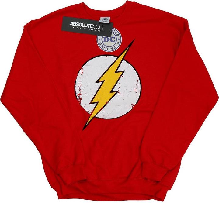 Flash Distressed Logo Sweatshirt Mädchen