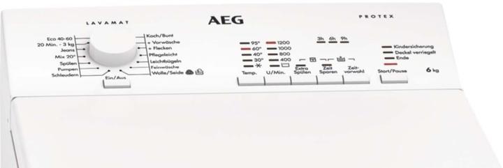 Produktbild AEG L5 TBK 30268 Toplader D 6kg 1200U AquaStop AquaStop-Schlauch (6 kg)