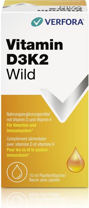 Produktbild Verfora Vitamin D3K2 Wild (10 Stück, Tropfen)