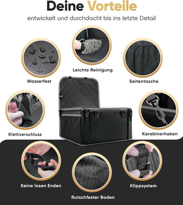 Image du produit Heldenwerk Wasserdichter Hundeautositz (Chien, Lavable, Pliable, Lavable en machine)