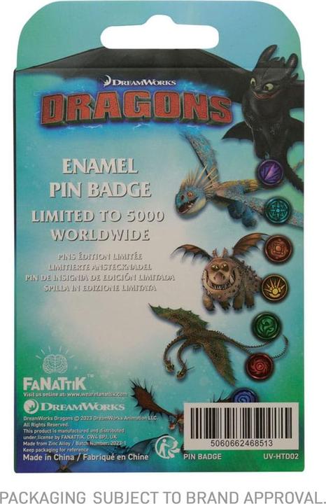 Produktbild Fanattik Dragons pin Limited Edition