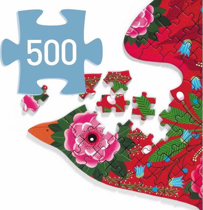 Image du produit Djeco Puzzle - Oiseau (500 pièces) (500 pièces)