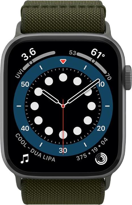 Produktbild Spigen Fit Lite Band für Apple Watch Series 42, 44, 45, 49 mm - khaki (42 mm, 44 mm, 45 mm, 49 mm, Nylon)
