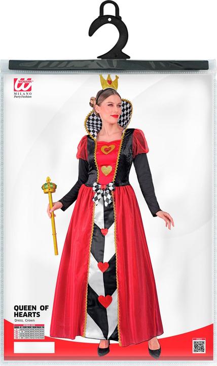 Image du produit Widmann REINE DES COEURS (robe, couronne), XS (XS)