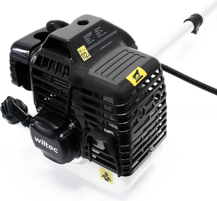 Image du produit Wiltec Coupe-bordures à essence 2en1 1,76 CV Débroussailleuse Tondeuse à gazon (Fils coupe-herbe, Lame de coupe en métal)