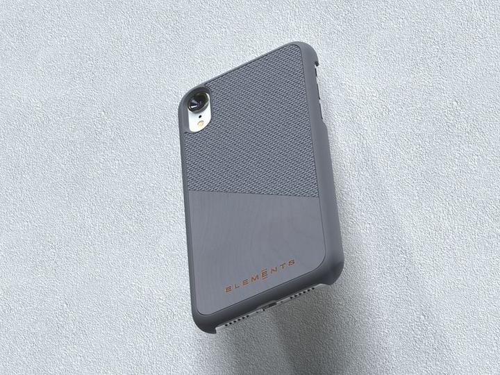 Actual product image Nordic Elements Original Helium - Iphone Xr Case with Real Maple Wood (Medium Gray) (Apple iPhone XR)