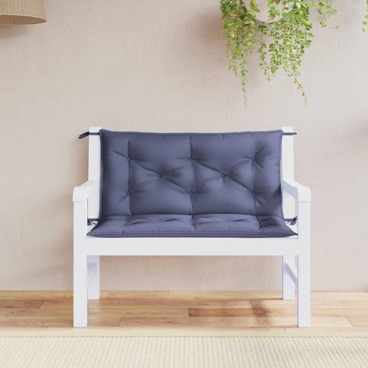 Image du produit VidaXL Coussins de banc de jardin 2 pcs. O x tissu ford (100 x 50 x 7 cm)
