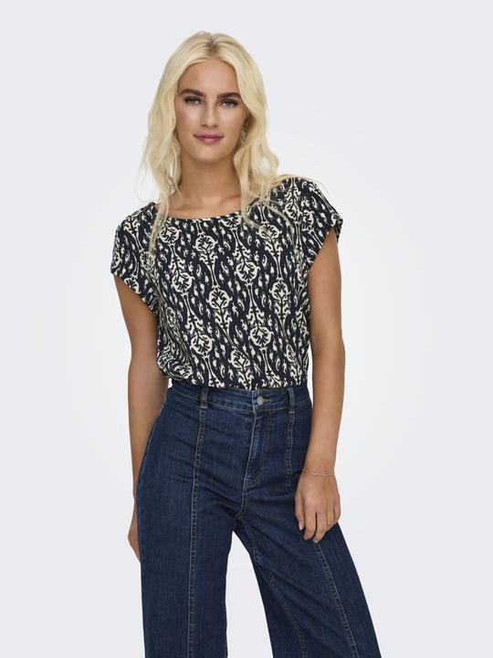 Only Onlvic S/S Aop Top Noos Wvn