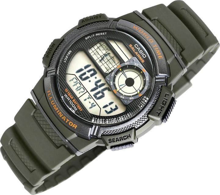 Image du produit Casio Mod. WORLD TIME ILLUMINATOR - 5 alarmes, 10 Year battery (44 mm)