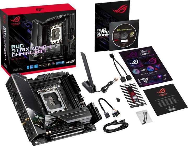 Produktbild ASUS ROG Strix Z690-I Gaming Wifi (LGA 1700, Intel Z690 (DDR5), Mini-ITX)
