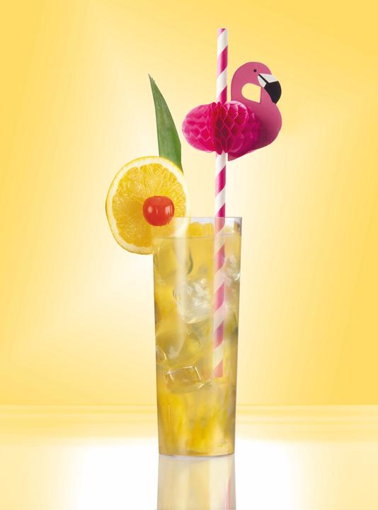Immagine prodotto Papstar Papiertrinkhalm "Flamingo" (50 x)
