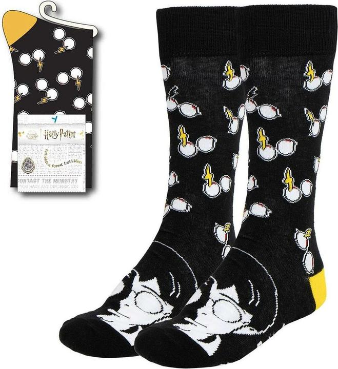 Produktbild Cerdá Harry Potter Socken Harry Black and White 38-45 (Einzelpack, 38 - 45)