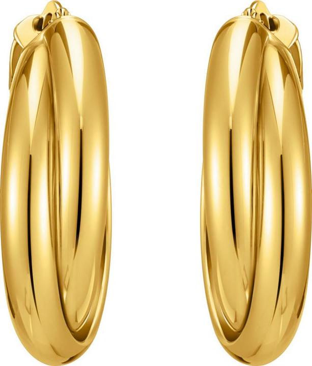 Actual product image Thomas Sabo Creoles intertwined design (750 yellow gold gilding, 925 sterling silver)