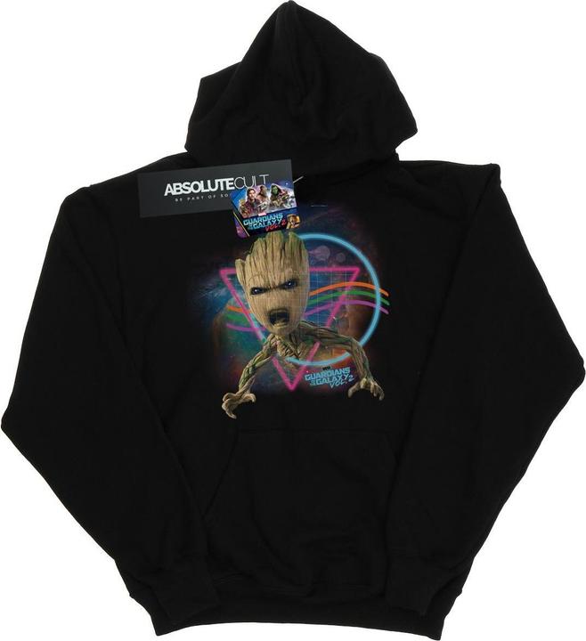 Actual product image Mens Guardians Of The Galaxy Neon Groot Hoodie (XXL)