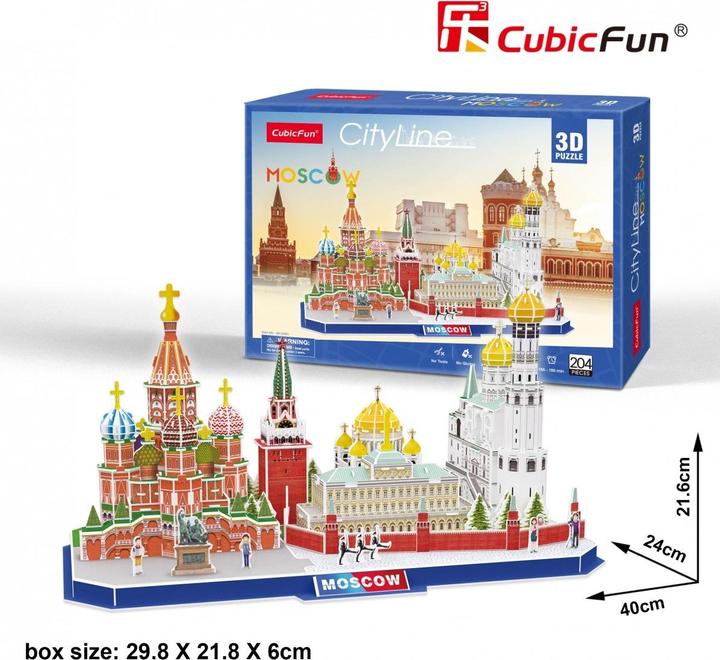 Actual product image Cubicfun CUBIC FUN Moskva (204 pieces)