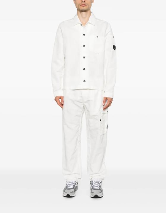 Actual product image C.P. Company Regular Fit Cotton Linen Pants (52)