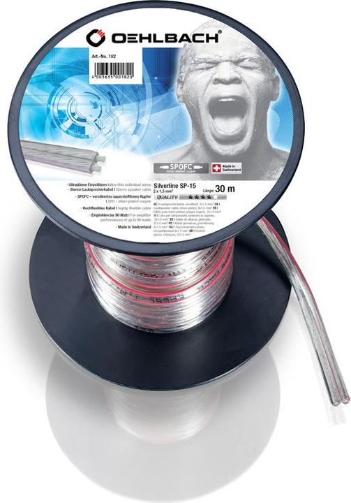 Actual product image Oehlbach Silverline SP15 (30 m, 1.50 mm²)