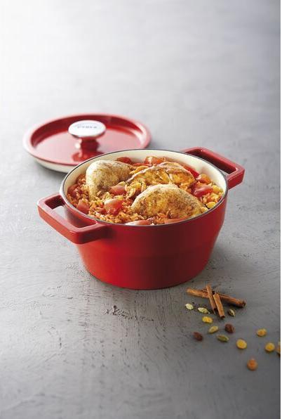 Immagine prodotto Pyrex Teglia Slow Cook, rotonda, con coperchio, ø: 200 mm, rossa (20 cm, Padella per friggere, Ceramica)