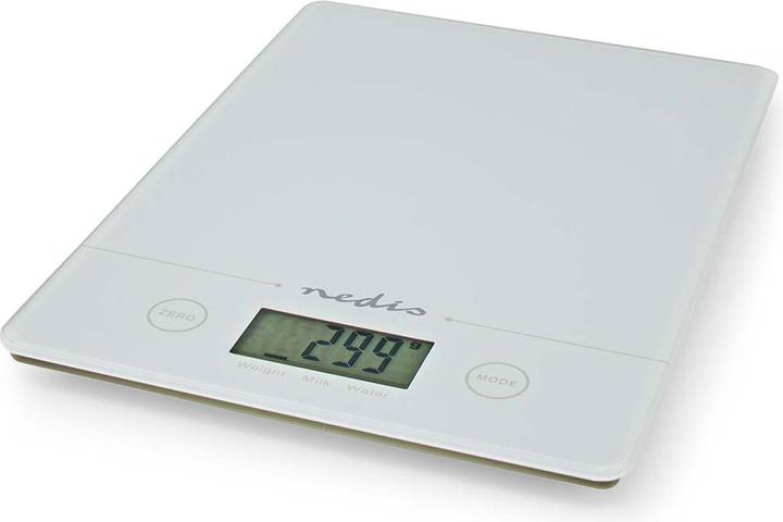 Image du produit Nedis Balances de cuisine | Numérique | Verre / Plastique | Pile CR 2032 | Blanc