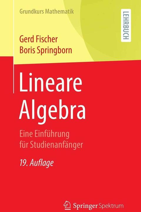 Produktbild Lineare Algebra (Deutsch, Gerd Fischer, 2020)