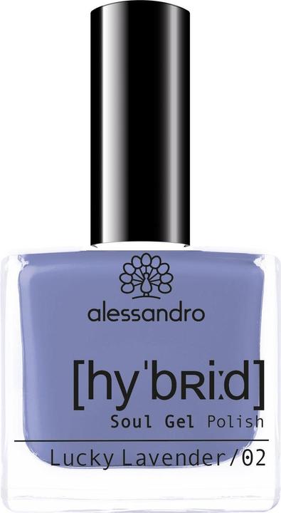 Immagine prodotto Alessandro Smalto per unghie Hybrid 117 Lucky Lavender (117 Lavanda fortunata, Smalto per unghie effetto gel)
