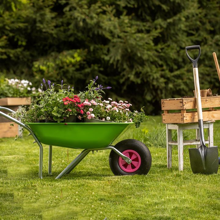 Produktbild Wiltec Schlauch für den Rasenmäherreifen 13x5.00-8 mit Winkelventil Reifendecke (Rasenmäher, Gartenmaschinen Ersatzteile)