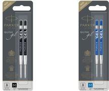 Actual product image Parker Gel refill 2er M (Stainless steel, Blue, 1 x)