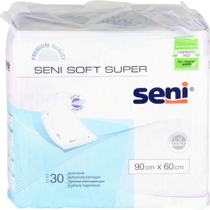 Actual product image Seni Soft Super disposable bed protector 4 drops (30 x)