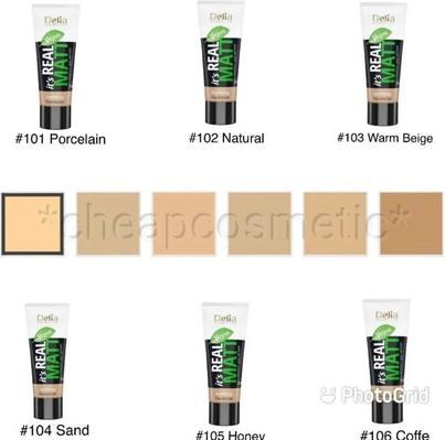 Delia Cosmetics Delia It's Real Mattierende und feuchtigkeitsspendende Foundation 30ml