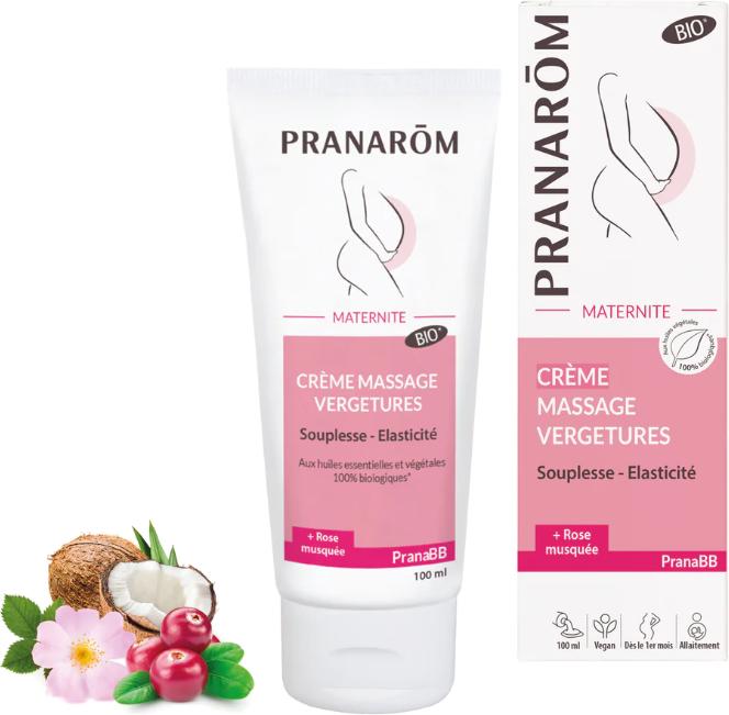 Actual product image Pranarom PranaBB Schwangerschaft Massagecreme Dehnungsstreifen Bio