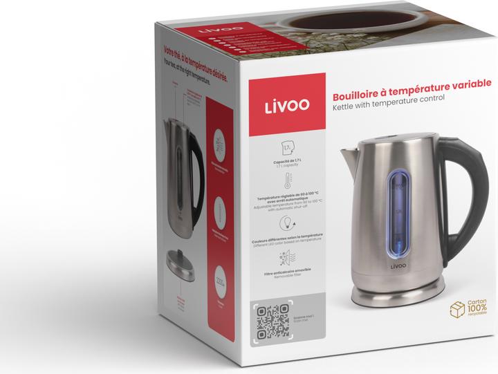 Immagine prodotto Livoo Bollitore con temperatura regolabile (1.70 l, Spina UE)