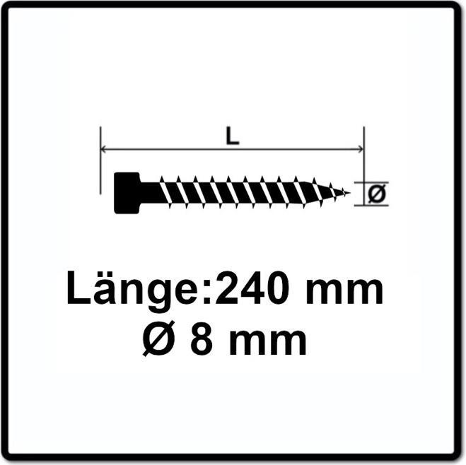 Produktbild Spax Zylinderkopfschrauben (50 Schrauben pro Stück)