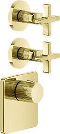 Produktbild Gessi Inciso Wellness Fertigmontage-Set für 3/4 Hochleistungs Unterputz-Thermostat, vertikale Monta