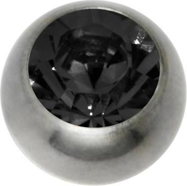 Produktbild Bijouteria 1.2mm Titan Piercingteil (Kristall, Titan)