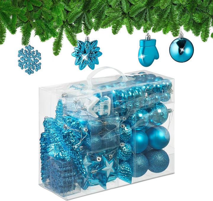 Relaxdays ensemble de 100 boules de Noël (100 -pièce)