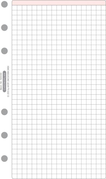 Image du produit Chronoplan CHRONOPLA Chrono.feuille quadrillée Midi 50330Z.19 (A6, Allemand)