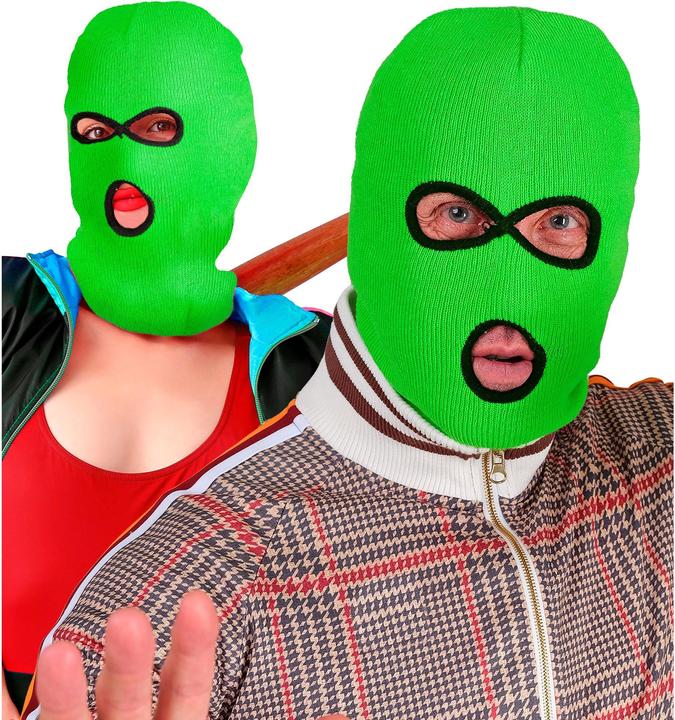 Actual product image Widmann Sturmhaube Neon Grün für Erwachsene