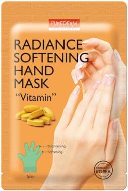 Purederm Radiance Softening Hand Mask brightening and softening hand mask in the form of Vitamin