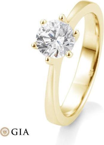 Immagine prodotto Breuning 6 griffe incastonate da 0,80-1,50 ct. (53, Oro 750/18 K)