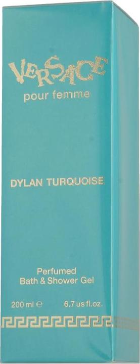 Actual product image Versace Dylan Turquoise Perfumed Bath and Shower Gel Tube (200 ml)