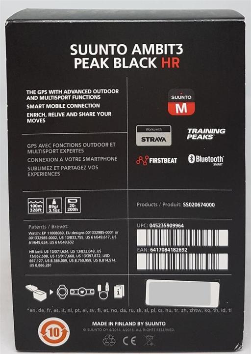 Produktbild Suunto Ambit3 Peak + HR Belt (50 mm)