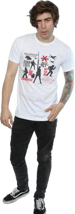 Image du produit Star Wars - T-shirt THE LAST JEDI REBELLION SILHOUETTES - Homme (L)
