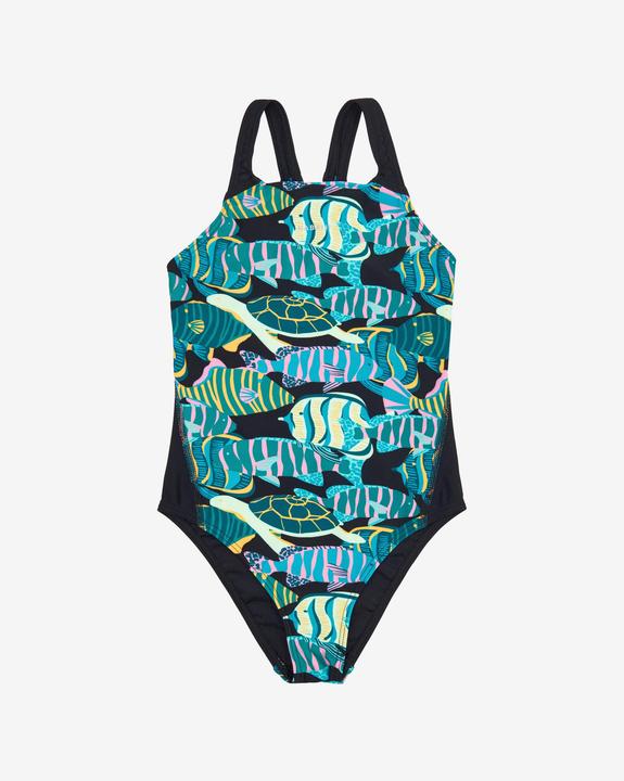 Actual product image Nabaiji Badeanzug Mädchen - 500 Kamyleon Honu schwarz (10, 11, 12)