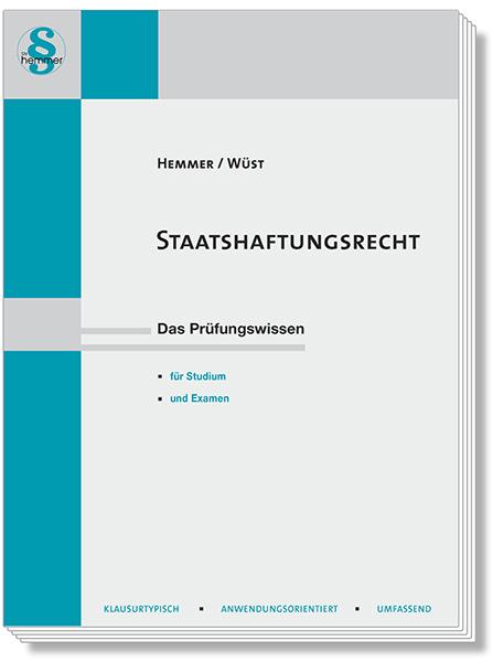 Produktbild Staatshaftungsrecht (Deutsch, Karl Edmund Hemmer, Achim Wüst, 2023)
